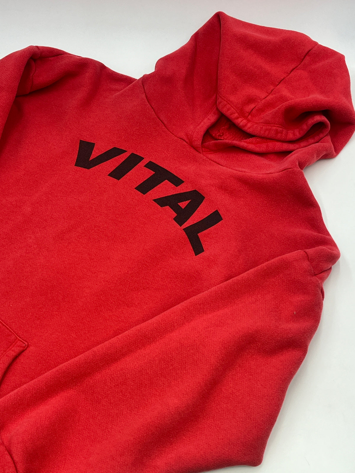 Vital Red Cropped Hoodie