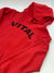 Vital Red Cropped Hoodie