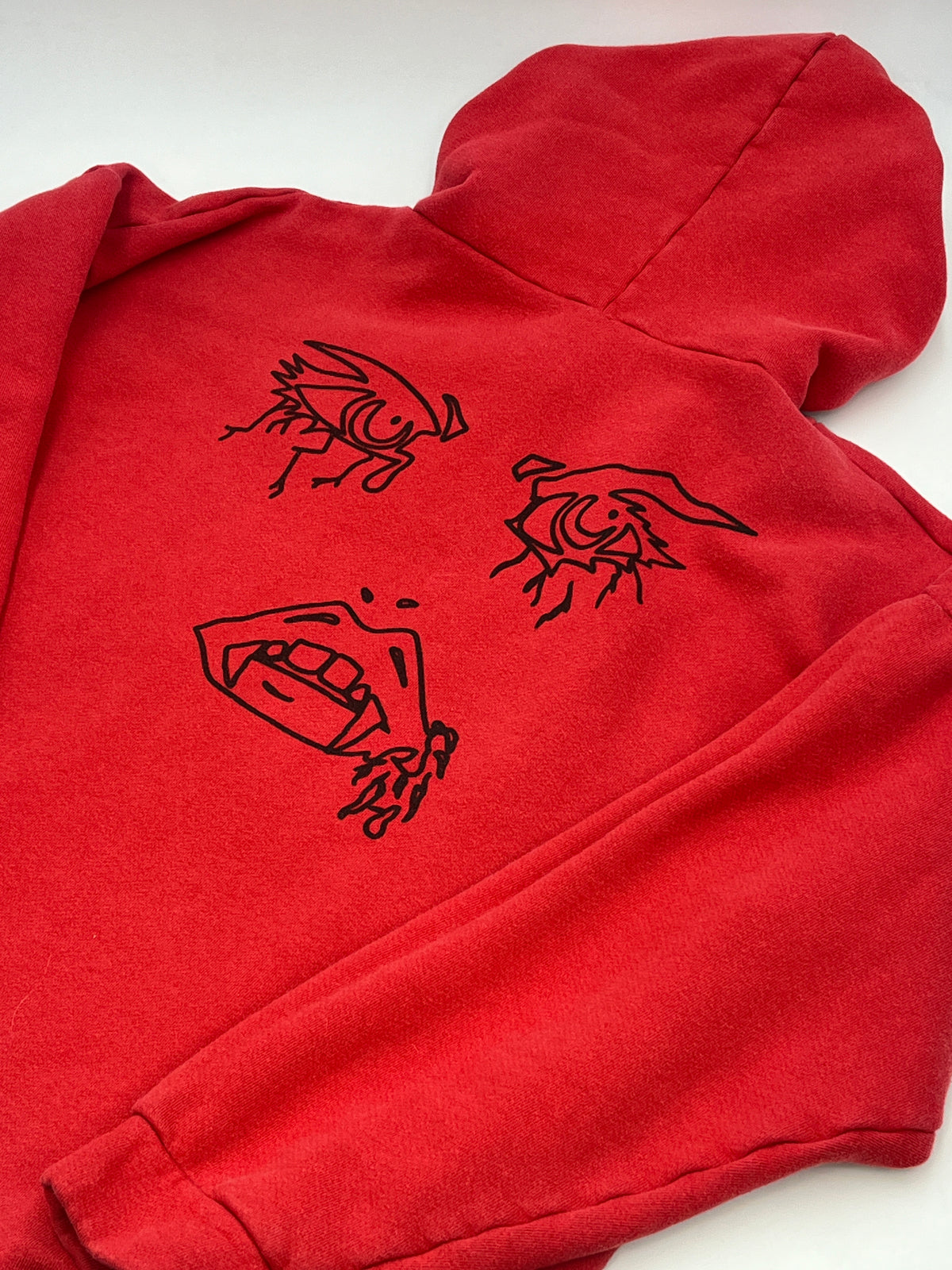 Vital Red Cropped Hoodie