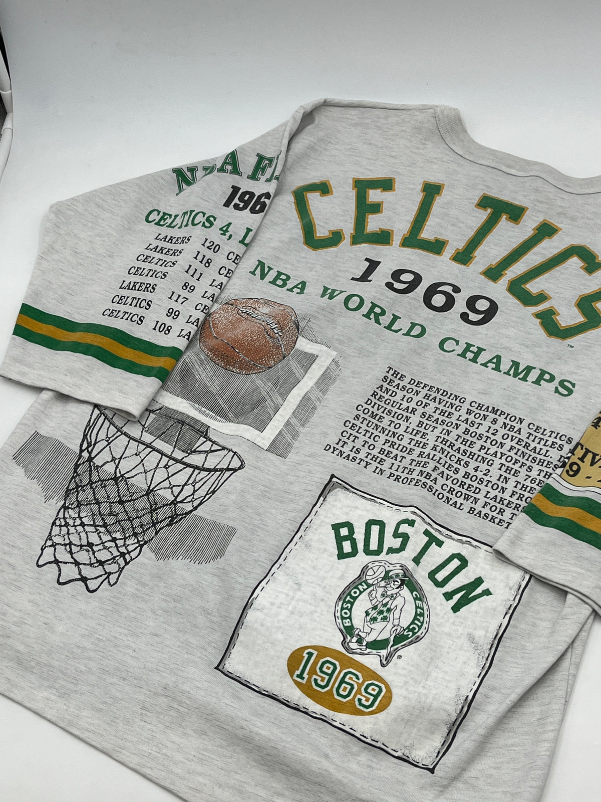 Vintage 3/4 Sleeve Celtics Championship Tee