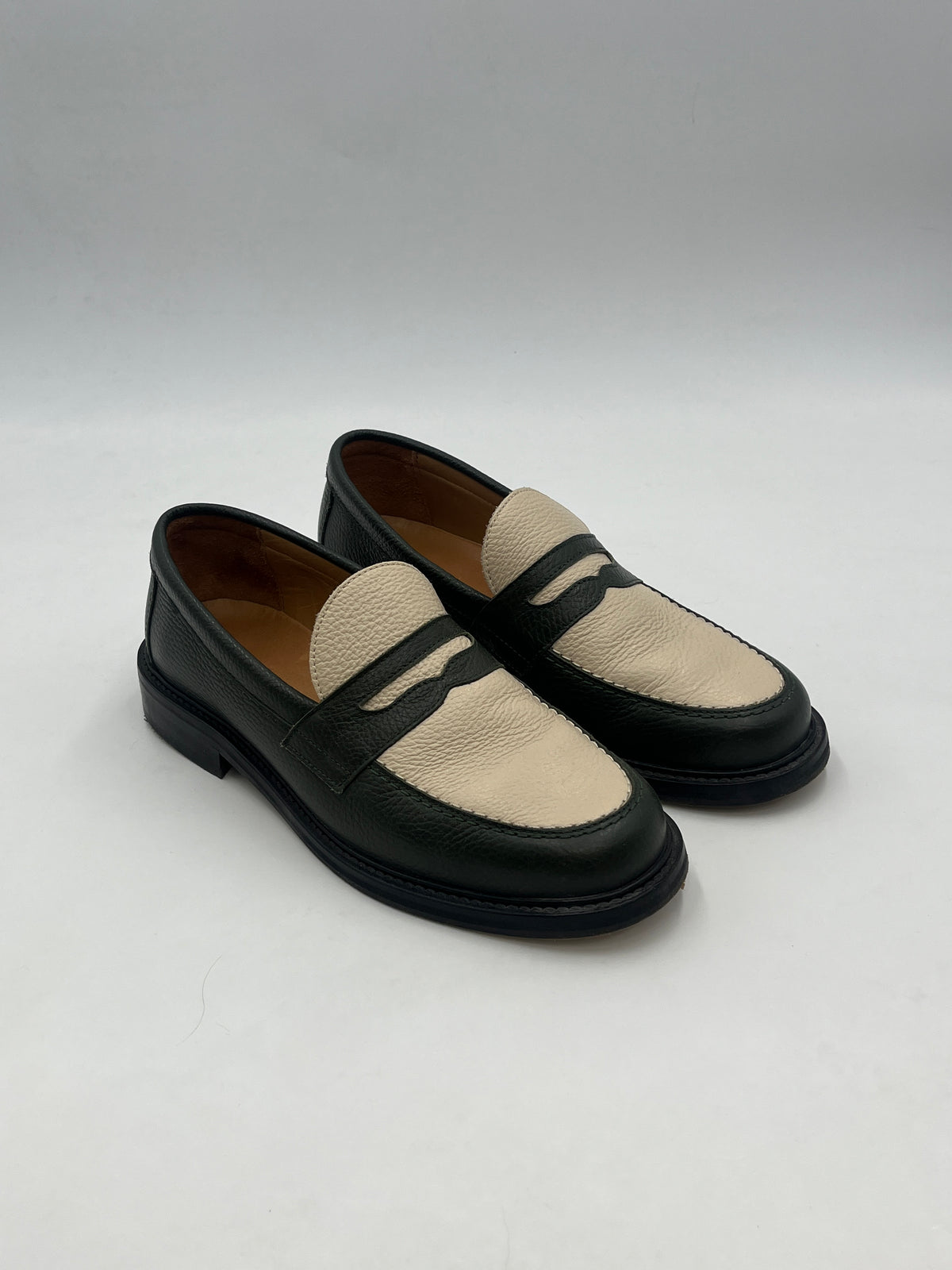 Aime Leon Dore Green Pennie Loafers