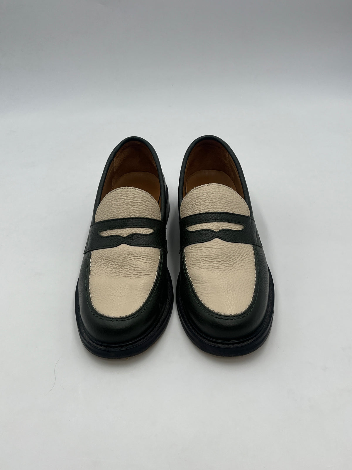 Aime Leon Dore Green Pennie Loafers