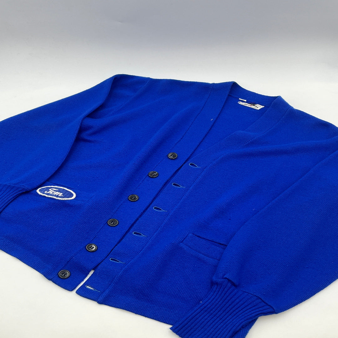 Vintage Royal Blue Varsity Sweater Tom Patch