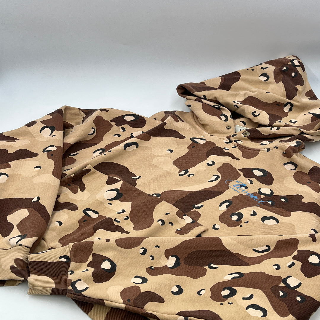 Elwood Camo Cropped Hoodie