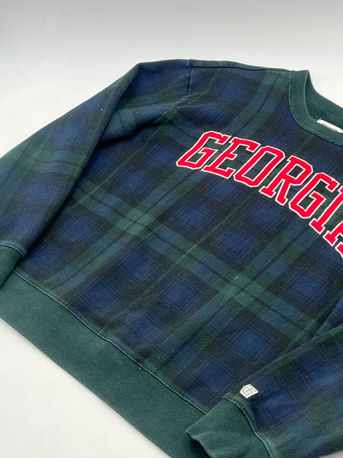 Vintage Plaid Georgia Bulldogs Crewneck