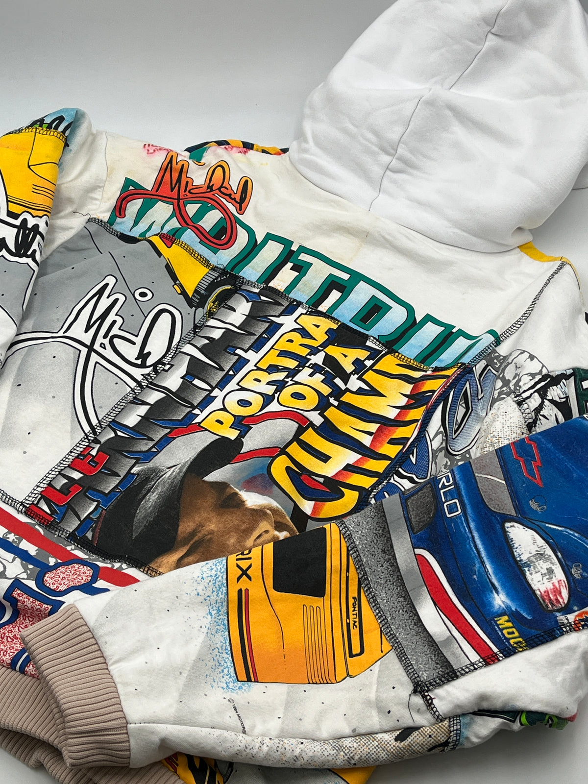 Vintage White Nascar 1 of 1 Hoodie