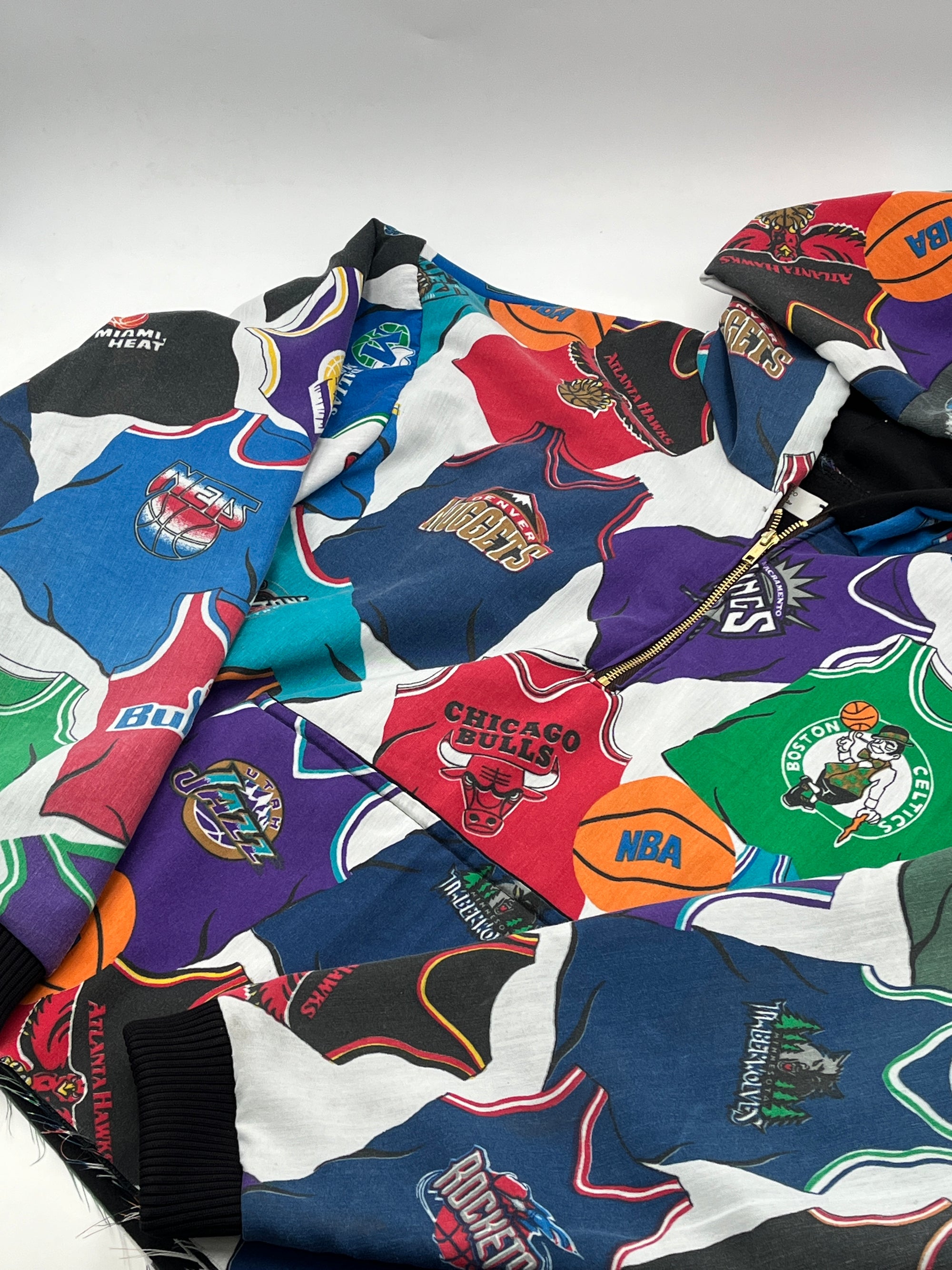 Pasco Vintage NBA Jersey Quarter Zip Hoodie