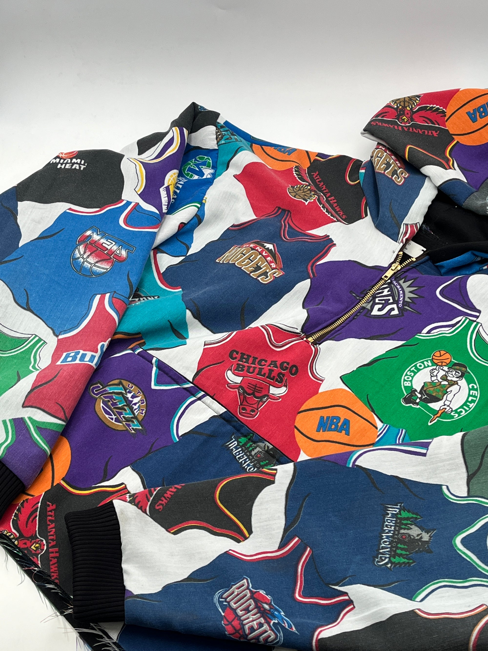 Pasco Vintage NBA Jersey Quarter Zip Hoodie