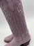 City Boots Lavender and Bone Lightning Boots