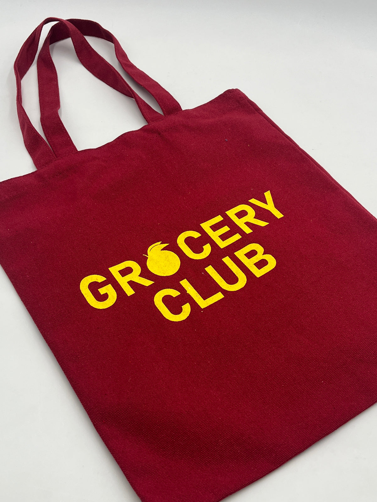 Oranges Global Grocery Club Tote Bag Red