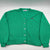 Vintage Green Lacrosse Button Up Cardigan