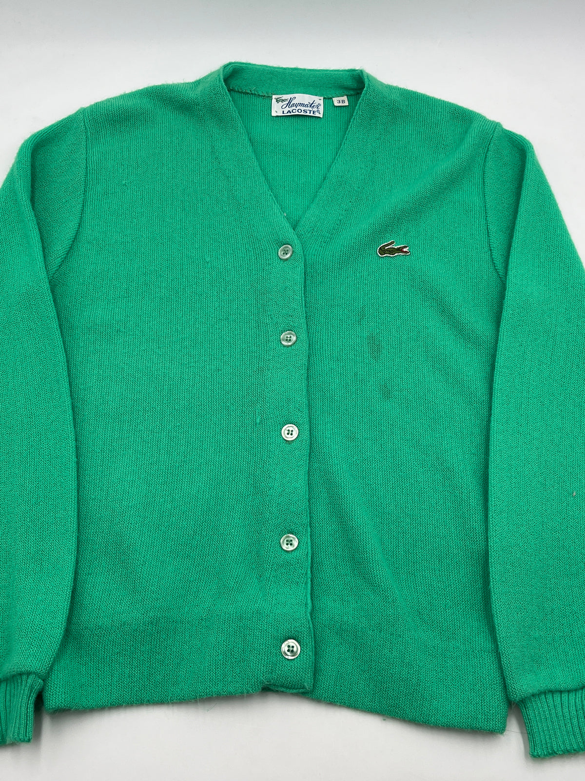 Vintage Green Lacrosse Button Up Cardigan