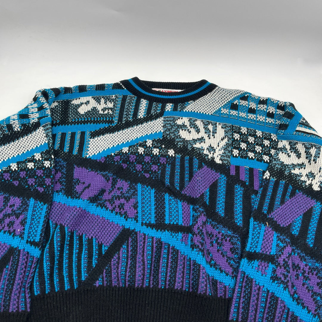Vintage Blue Mountain Knit Sweater