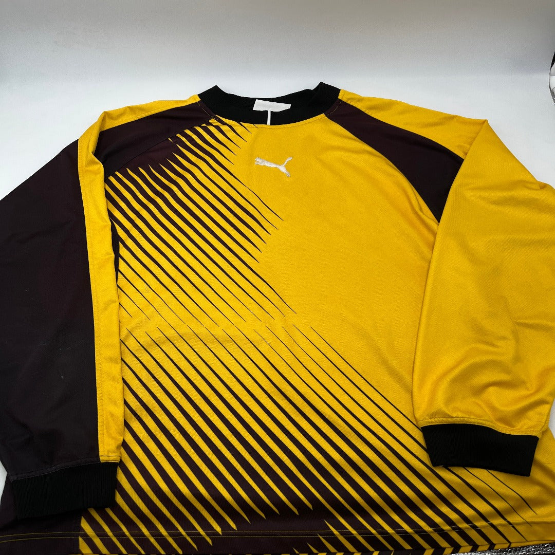 Yellow and Black Puma Long Sleeve Jersey