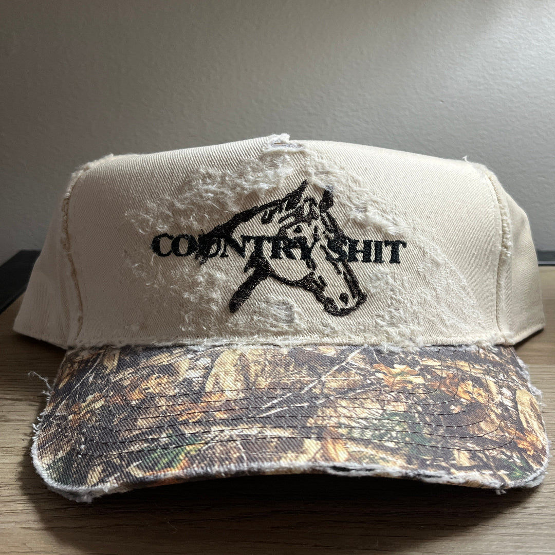 Brother Gee X Hannah Ladd "Country Shit" Black Distressed