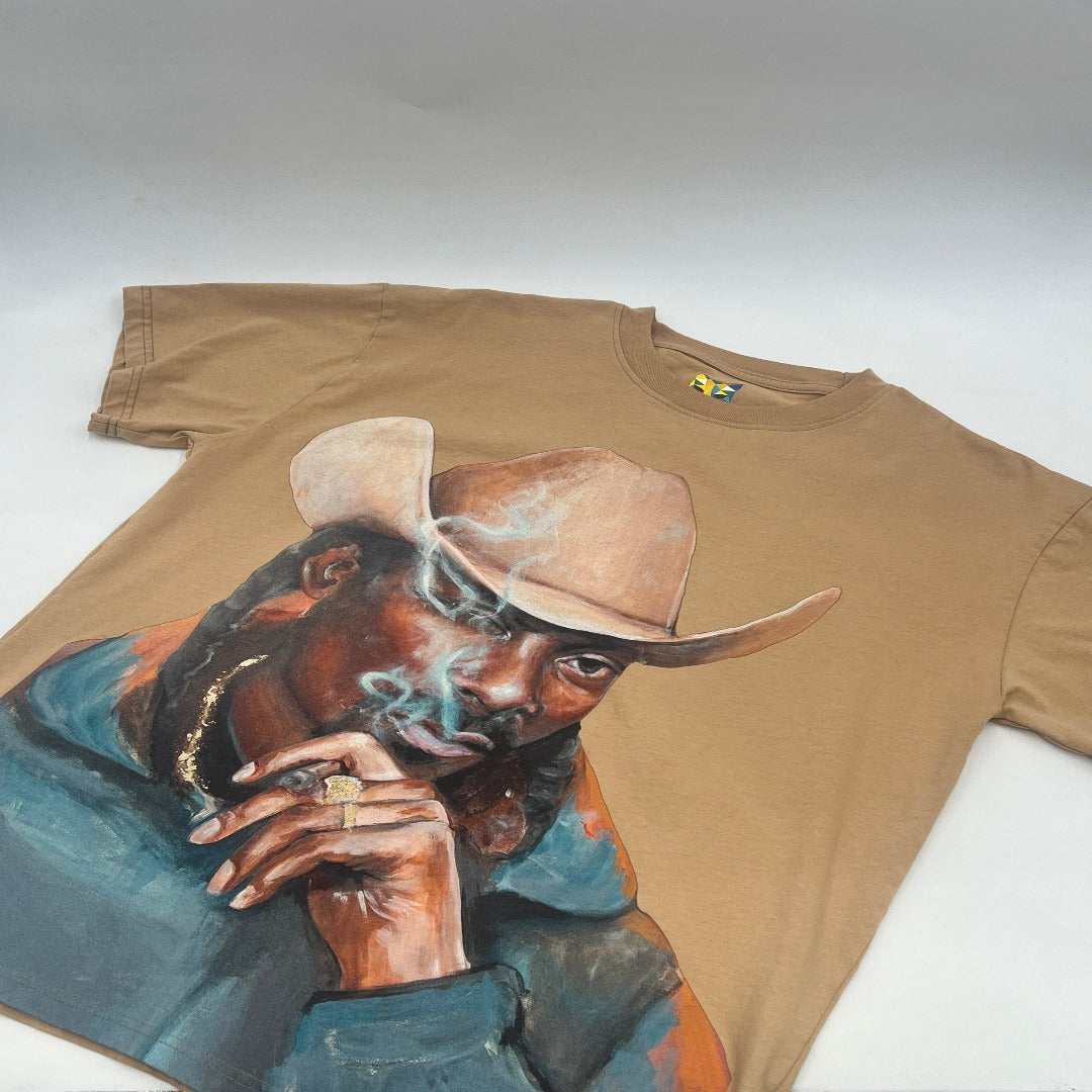 BrotherGee X Madeline Kiel Snoop Dogg Brown Tee