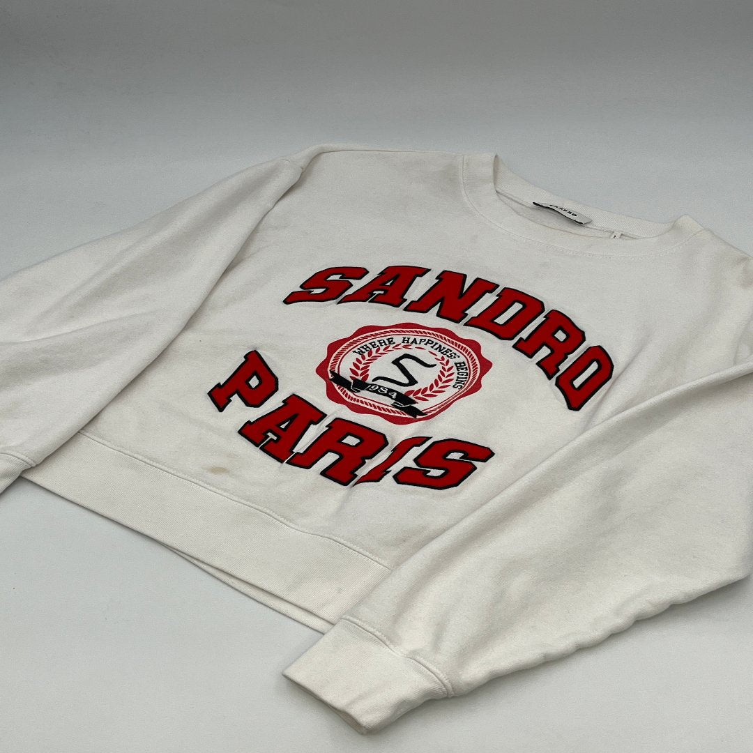 Sandro Paris Cropped Crewneck