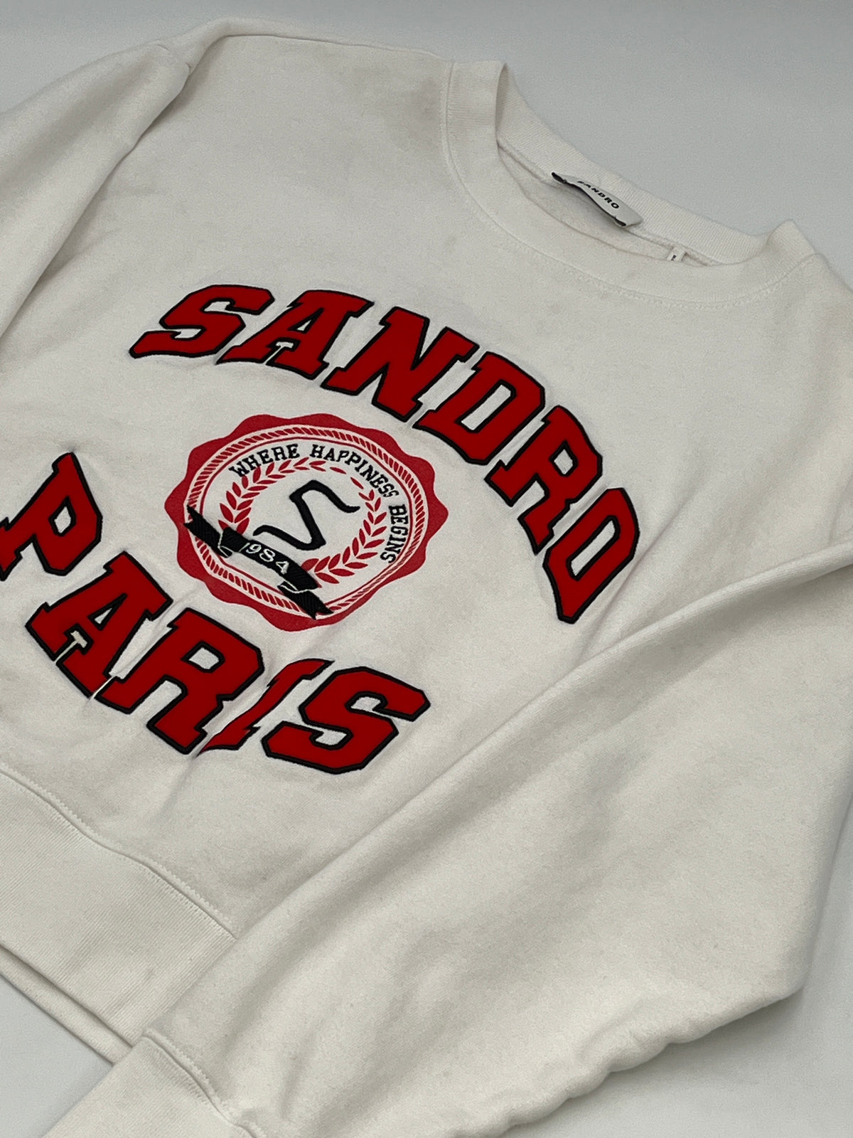 Sandro Paris Cropped Crewneck