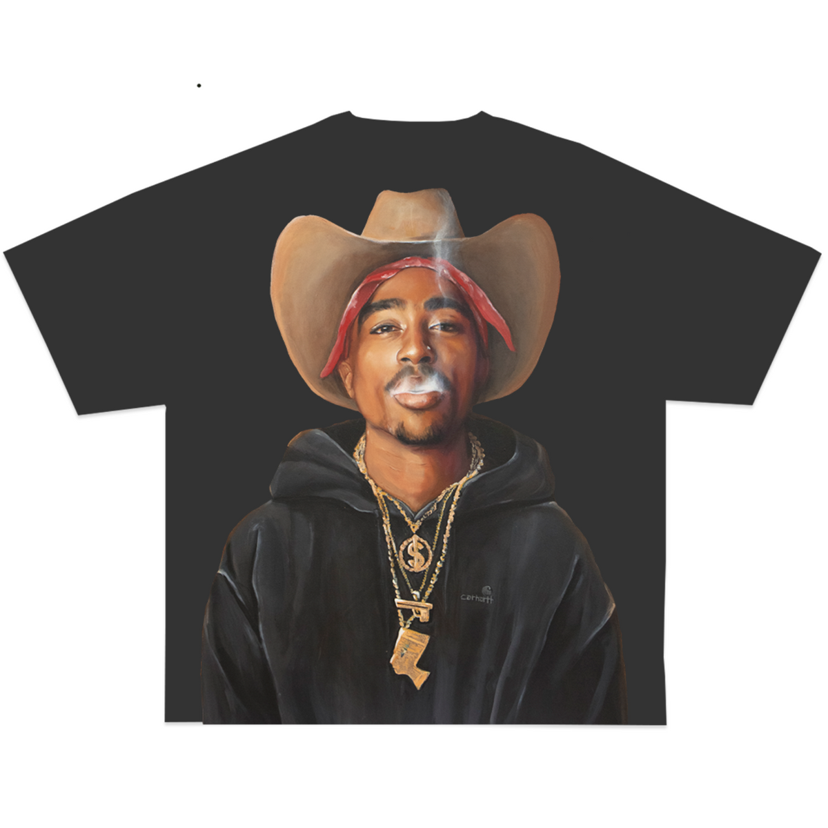MK Tupac Charcoal Tee
