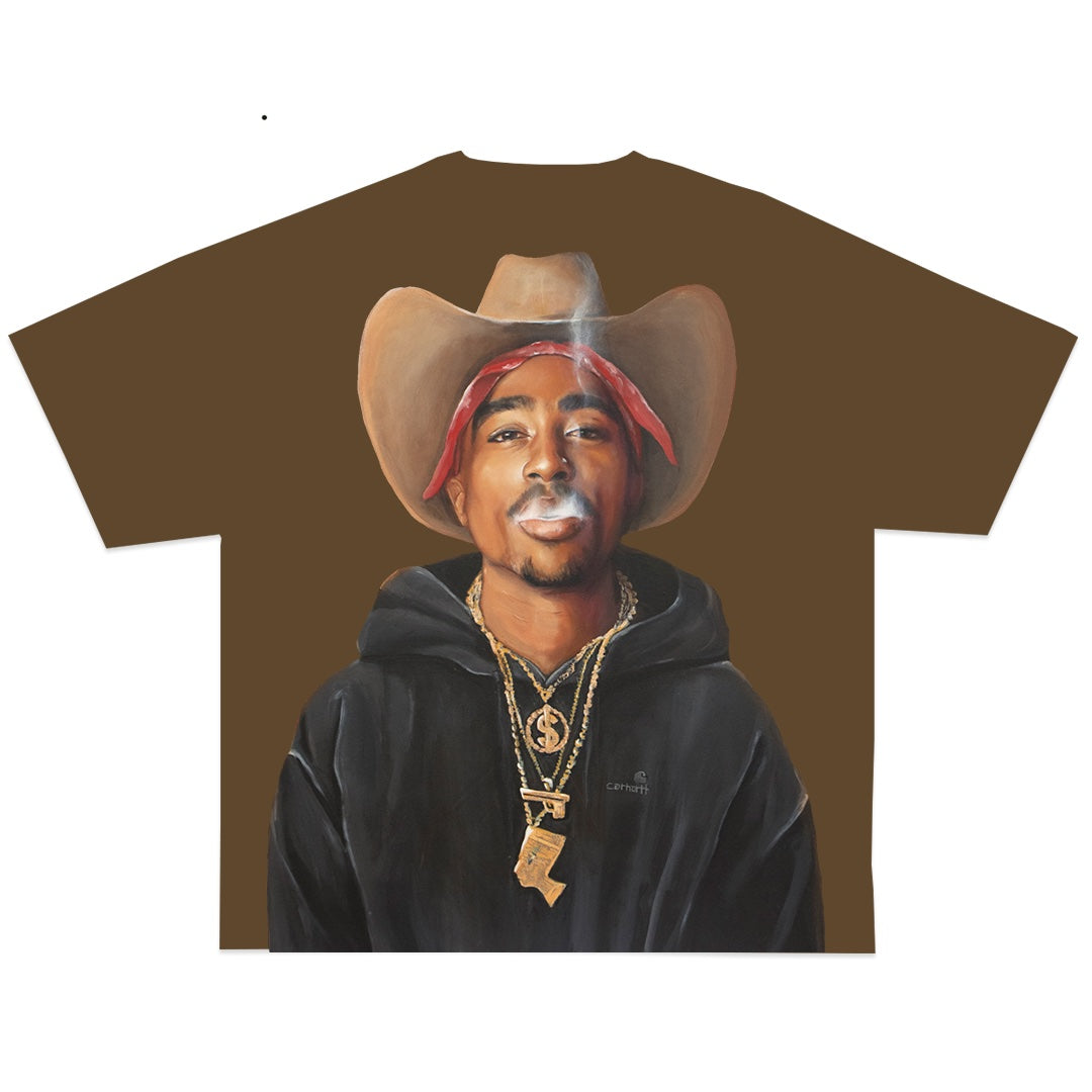 Brother Gee X Madeline Kiel Tupac Brown Tee